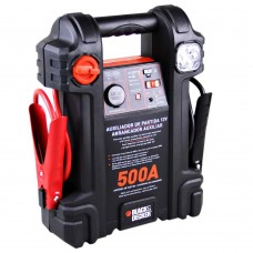 Auxiliar de Partida 500A 12V com Luz de Emergência - BLACK+DECKER-JS500S